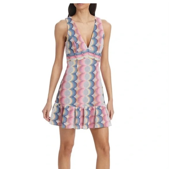 Ramy Brook Delilah V-Neck Woven Minidress